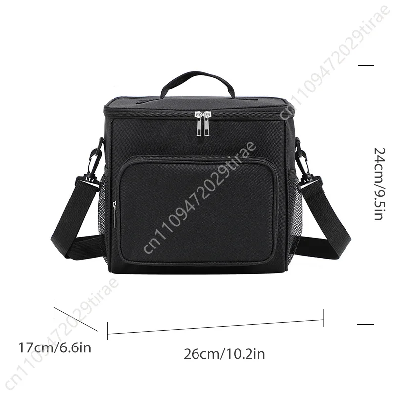 Tas Bento Tebal Kain Oxford Tas Insulasi Portabel Kapasitas Besar Tas Bahu Piknik Luar Ruangan Tas Makan Siang Pelajar
