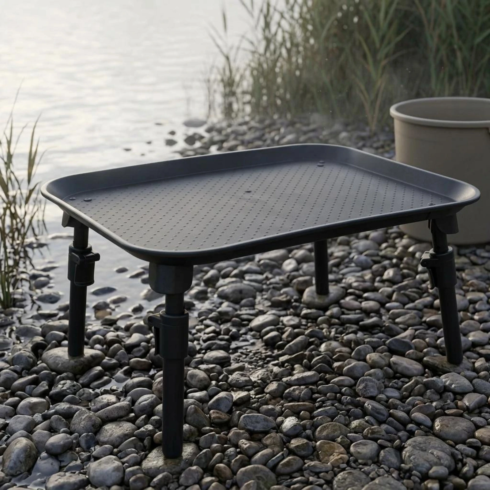

Carp Fishing Table Foldable Legs Retractable Fishing Table Terminal Tackle Tray Adjustable Height Outdoor Storage Easy to Clean