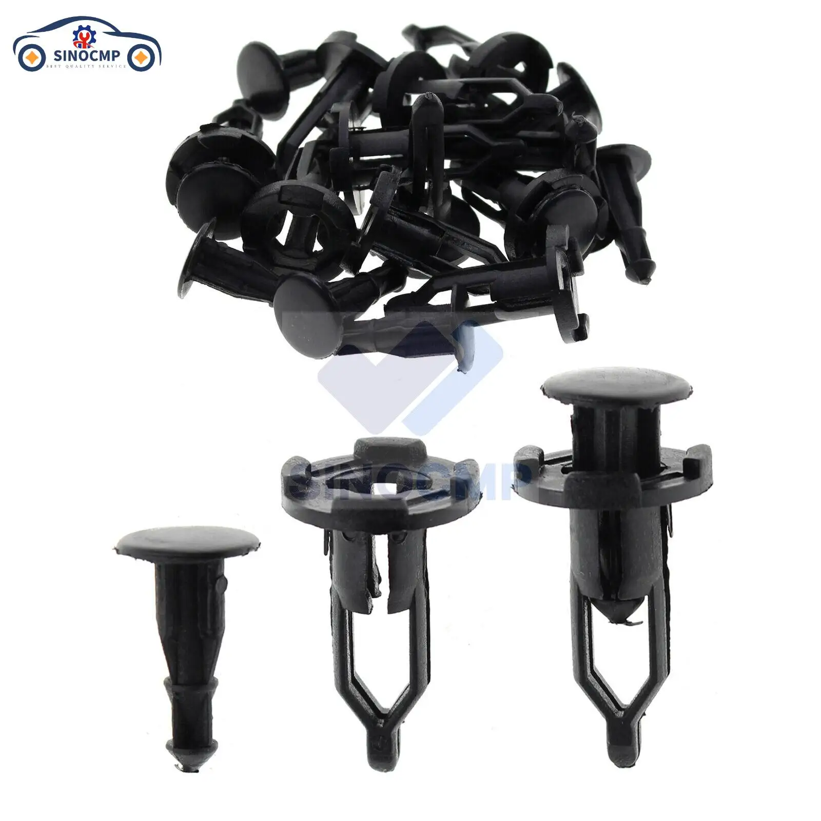 

SINOCMP 40PCS Auto Push Retainer Pin Body Bumper Rivet Trim Moulding Clip Accessories Kit Car Fastener Clip Replacement Parts