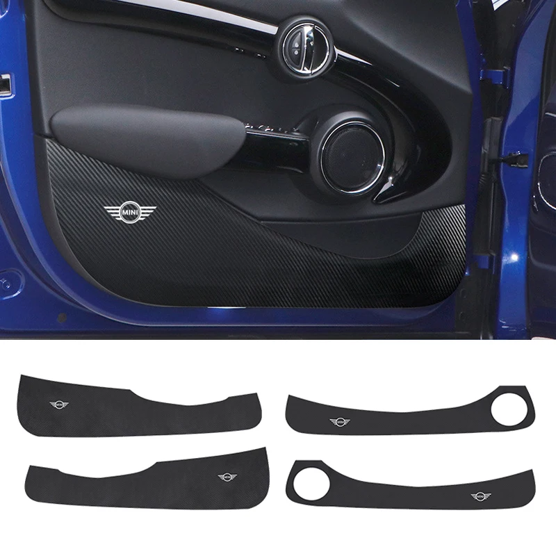 

Для MINI ONE Cooper S JCW F54 F55 F56 F60 R56 R60 Защитный коврик для дверей автомобиля Кожаная декоративная наклейка Модификация аксессуаров