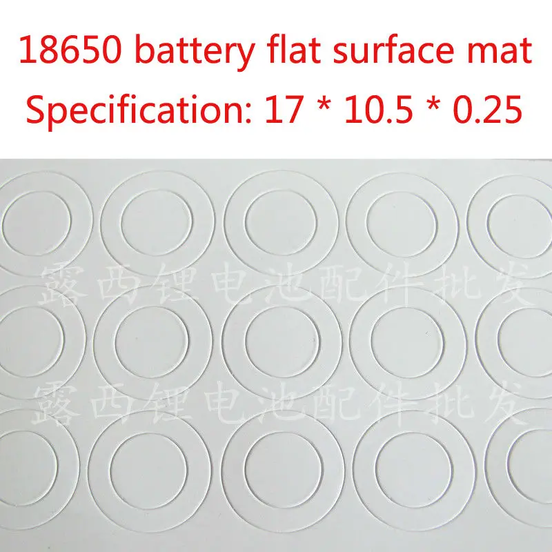 100 sztuk 18650 bateria litowa anoda izolacyjna uszczelka pierścień izolacyjny 18650 seria anody hollow pad z anodą baterii litowej — zdjęcie 5
