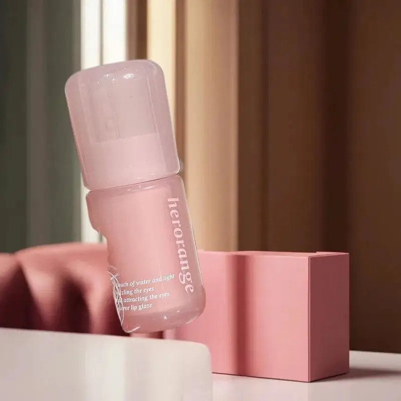 HERORANGE Lucidalabbra Idratante Effetto Specchio – Tinta Labbra in Gel Volumizzante per Labbra Idratate e Colorate