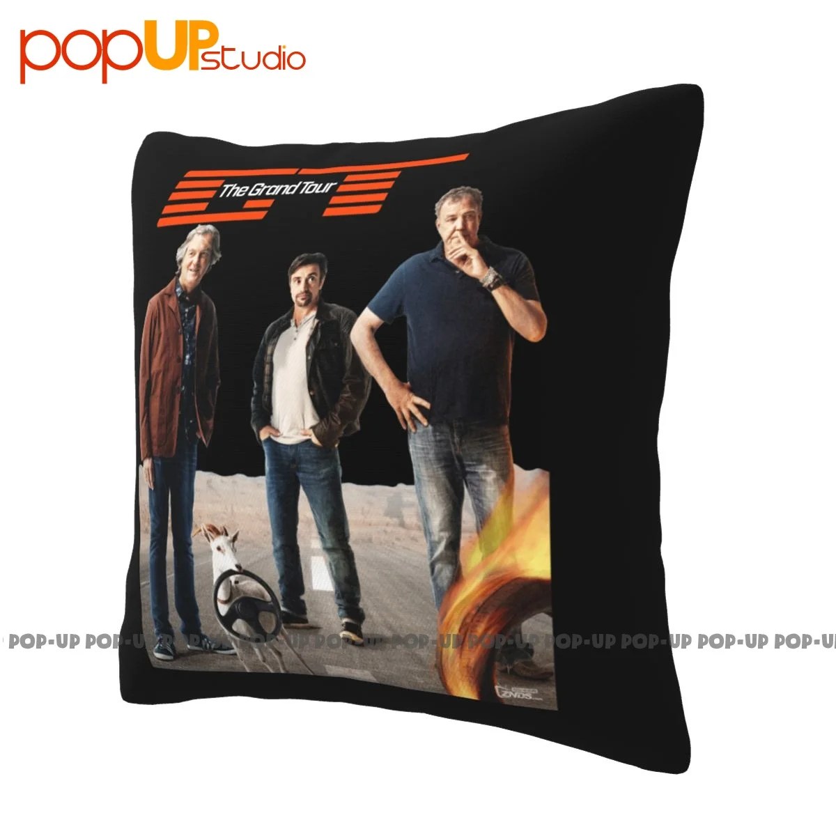 Best The Grand Tour Tv Show Jeremy Clarkson Logo Pillowcase Throw Pillow Cover Vintage Ultra Soft Comfortable