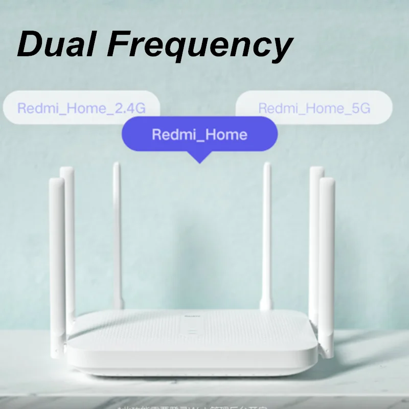 Xiaomi Redmi AC2100 Router Gigabit Dual-Band Draadloze Router Wifi Repeater Met 6 High Gain Antennes Bredere Dekking Gemakkelijk setup