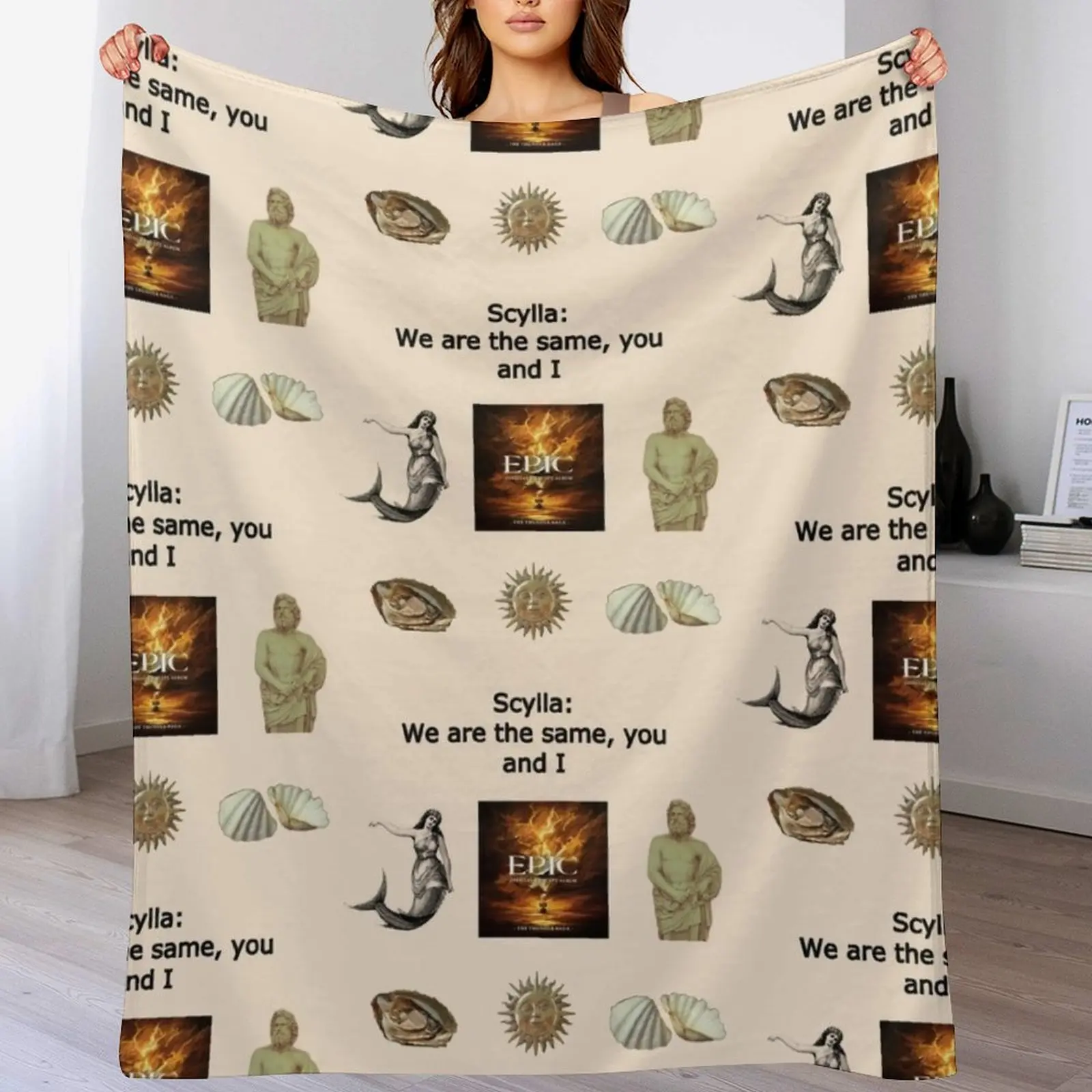 

Epic the Musical Thunder Saga pack Throw Blanket Spring Fall Cozy Throw Blanket for Couch