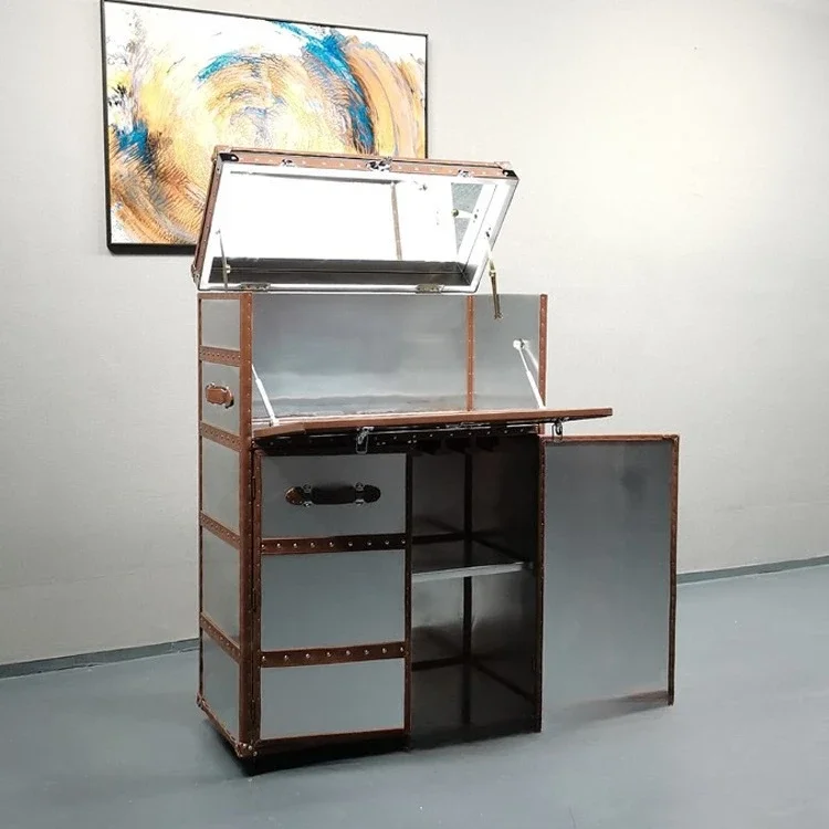 Cofre de estilo americano, taquilla de estilo industrial completa retro