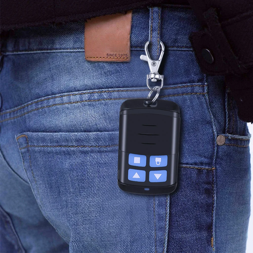 4 Buttons 433Mhz Garage Gate Door Opener Duplicator Copy Remote Controller 433.92MHZ Remote Control Clone Cloning Code Car
