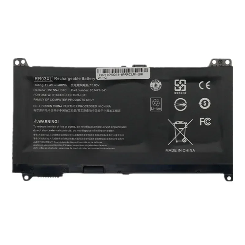 2024 New RR03XL  Battery For HP ProBook 430 440 450 455 470 G4 Series HSTNN-LB7I PB6W UB7C Q01C Q02C Laptop battery