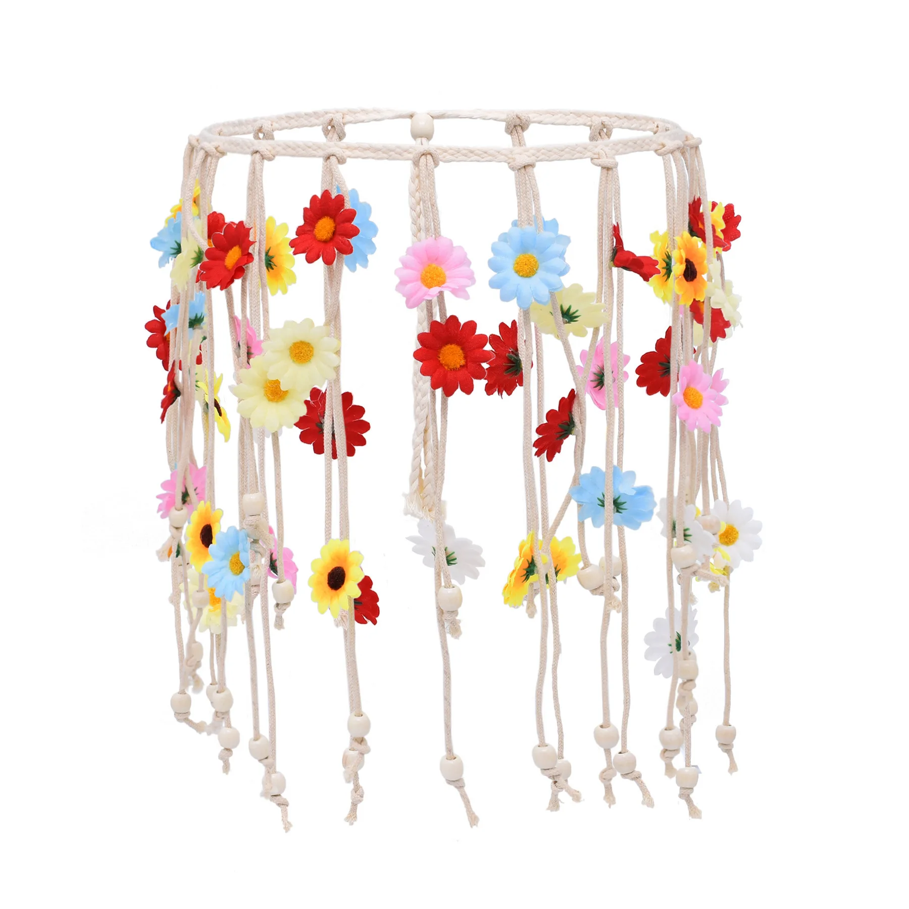 Bohemian Rope Chain Sunflower Tassel Waist Belly Chains Summer Beach Countryside Style Beach Dance Party Flower Body Jewelry