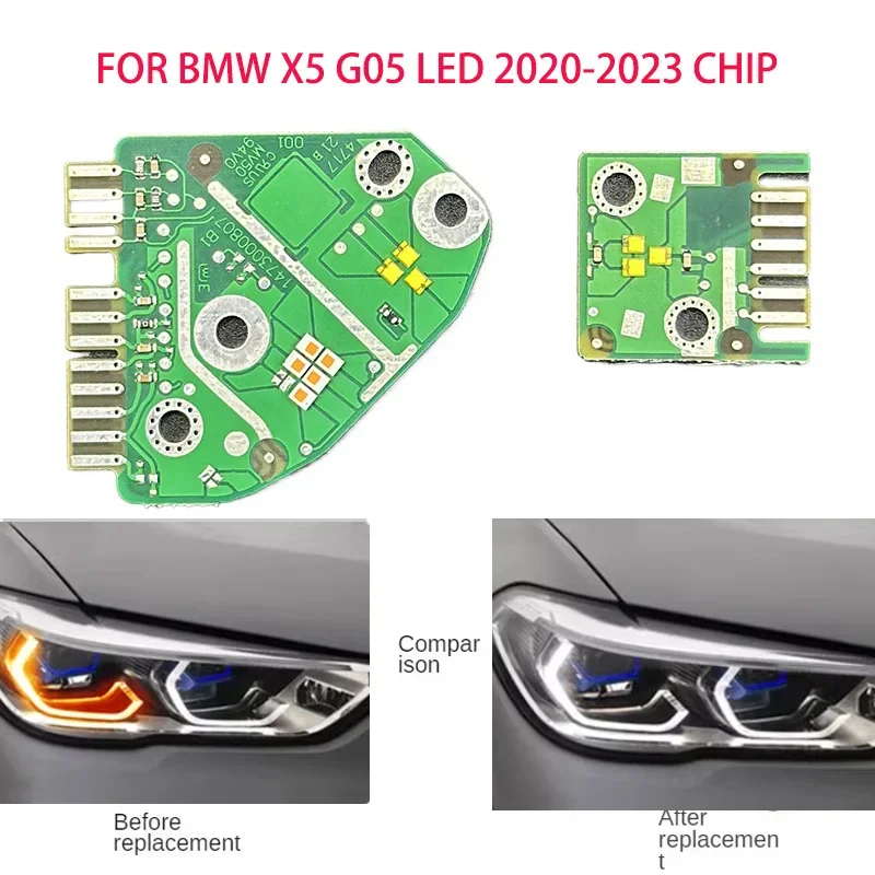 

Белый свет автомобильных фар DRL чип балластный чип печатная плата источник света чип для BMW X5 G05 LED 2020-2023