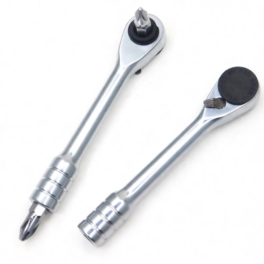 High Torque Ratchet Screwdriver Set Cr V Steel Bits Manual Driver Tool Kit For Household Repairs Bicycle Cycling