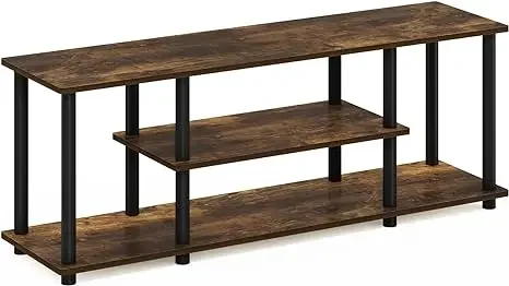 

Turn-N-Tube No Tool 3-Tier Entertainment TV Stands Multicolor Living Room Furniture