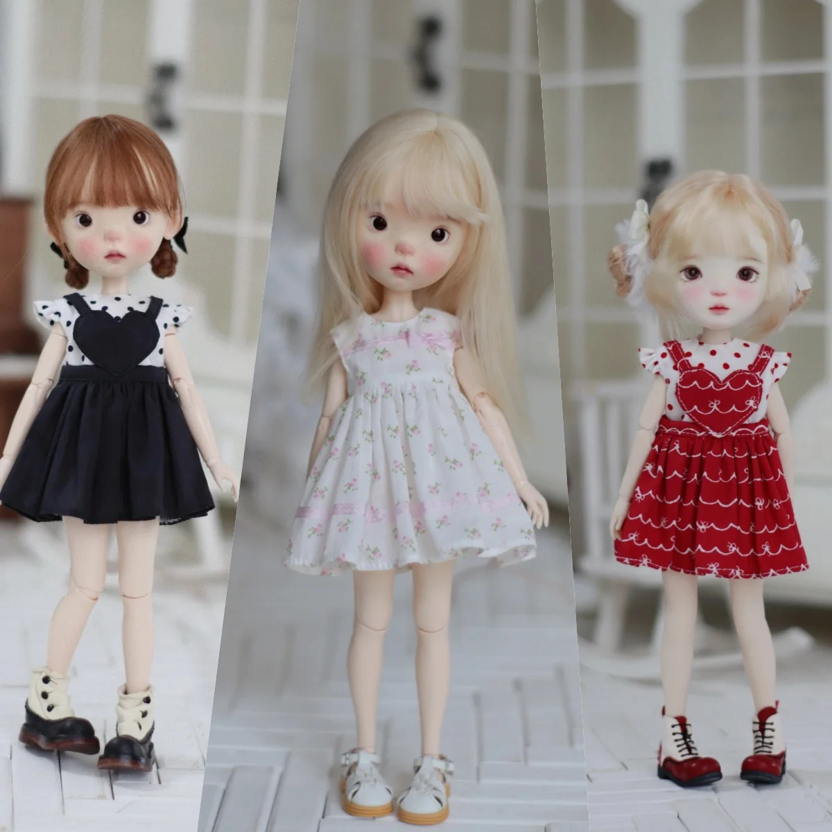 【30 Tage Lieferzeit】Blyth OB22 OB24 Puppenkleidung und Accessoires, Blumenmuster, ärmelloses Kleid, Latzrock, passend für Actionfiguren