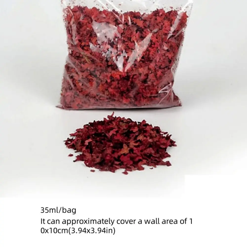 Modelo estático de folhas em miniatura, modelo de layout de terreno em miniatura, cena micro paisagem, folhas de grama, 35ml, faça você mesmo, folha em miniatura