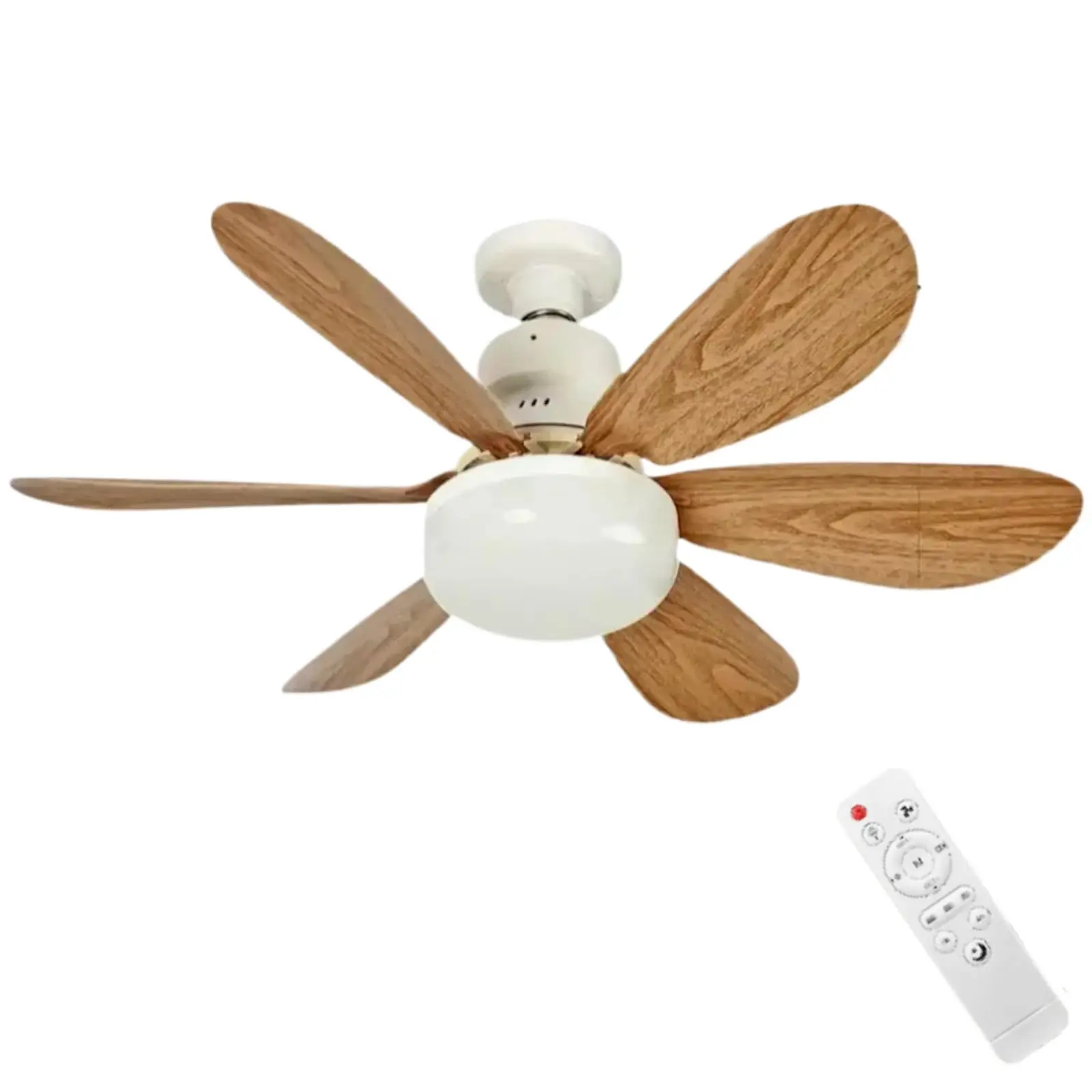40W Ceiling Fan Light With Remote Three-Color Dimming Control For Dimming Suitable For Living Room Study Household Use