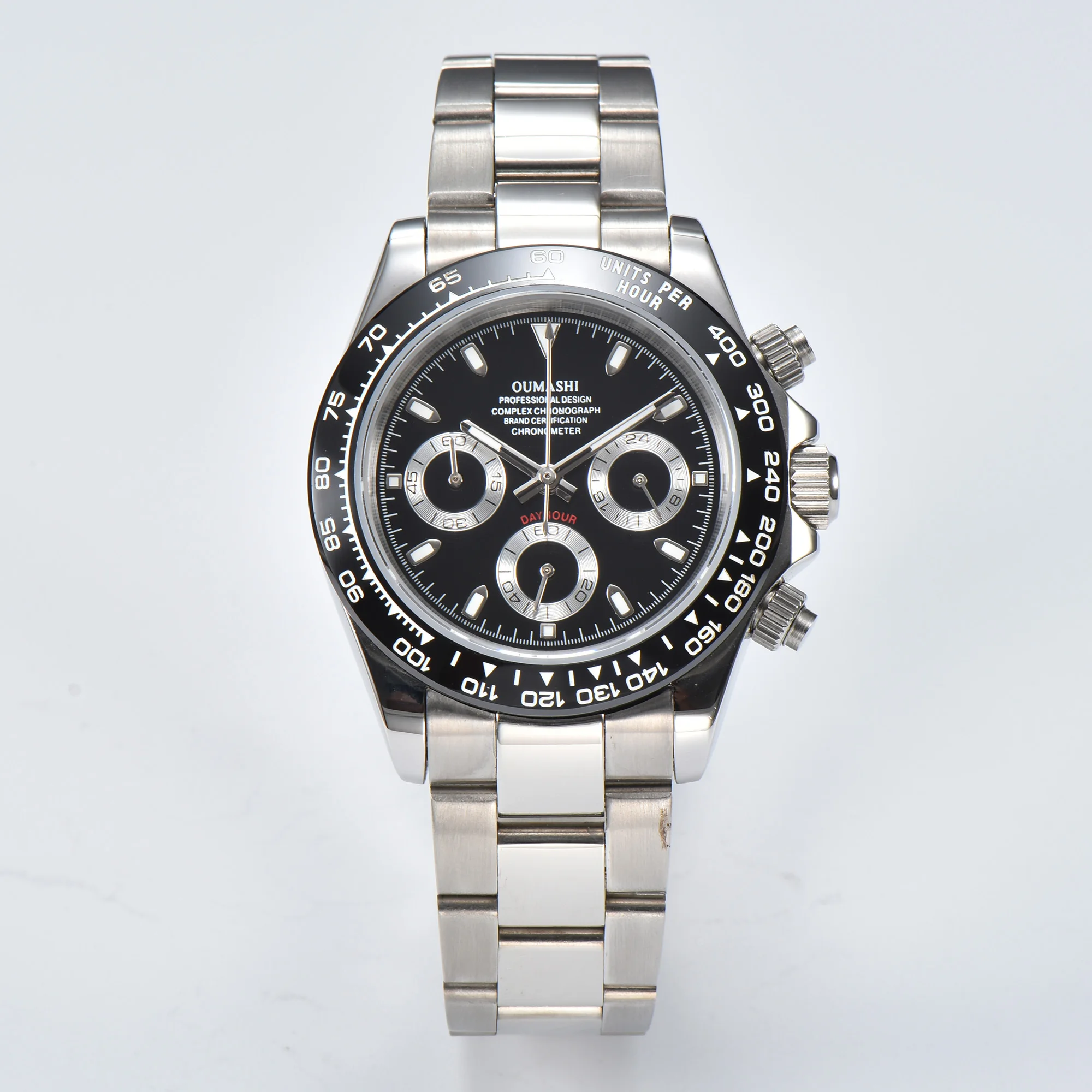 2023 neue OUMASHI-DTN serie Top Marke Herren Sport Quarzuhr Saphir Edelstahl wasserdicht vk63 Chronometer