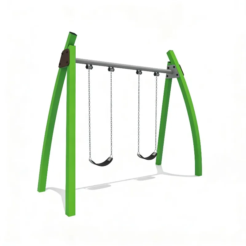 Outdoor Double Swing, Large Outdoor Swing Children's Playground Equipment, for Scenic Area Park Community Kindergarten