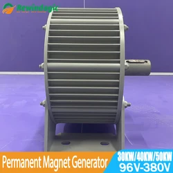 30KW 40KW 50KW Low RPM Permanent Magnet Wind Turbine Generator 96V 110V 120V 220V 380V Free Energy Generator Alternative Energy
