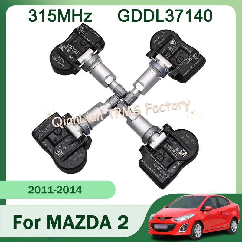 

1/4 шт. GDDL37140 Датчик TPMS для Mazda 2 3 4 6 CX-7 CX-9 MX-5 RX-8 315 МГц Система контроля давления в шинах Автомобильные аксессуары