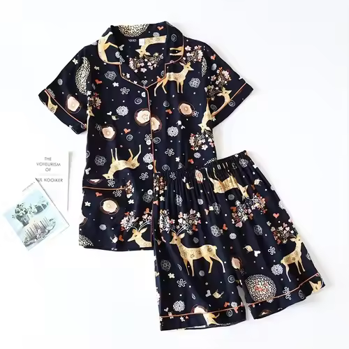 Spring / Summer New 100% viscose long-sleeved trousers ladies pajamas suit 3XL plus size long Sleepwear women's home Nightwear - Image 19