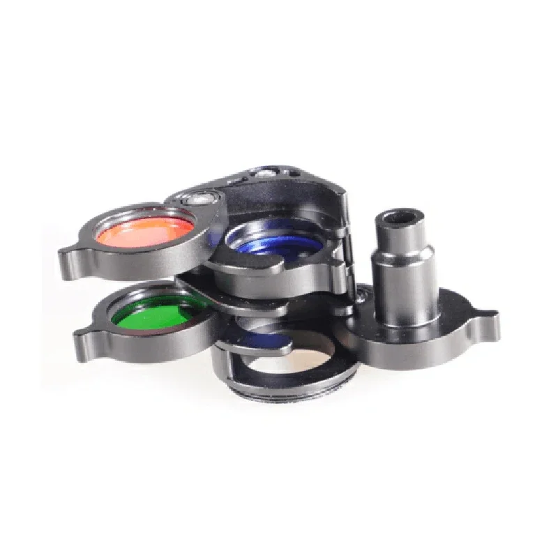 Weefine WFA62 マルチカラーフィルターとスヌートユニット WEEFINE WF079 SF1200 ダイビングスヌートライト用