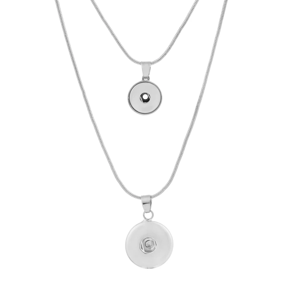 The 46CM Necklace With Pendant Fit One 18mm Snaps Chunks And One 12mm Snaps Chunks KB0250-S