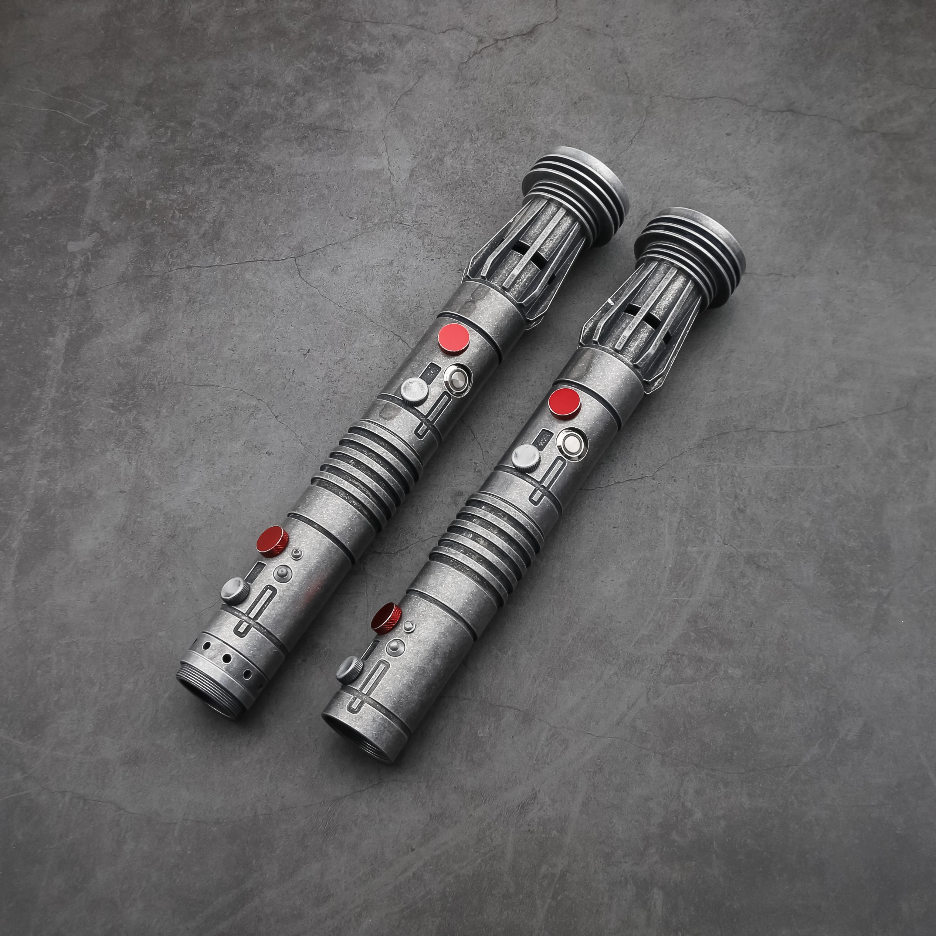 TXQSABER Neo Pixel Lightsaber Darth Maul SE Weathered Laser Sword Heavy Dueling Metal Handle Sword Replica Cosplay Toys