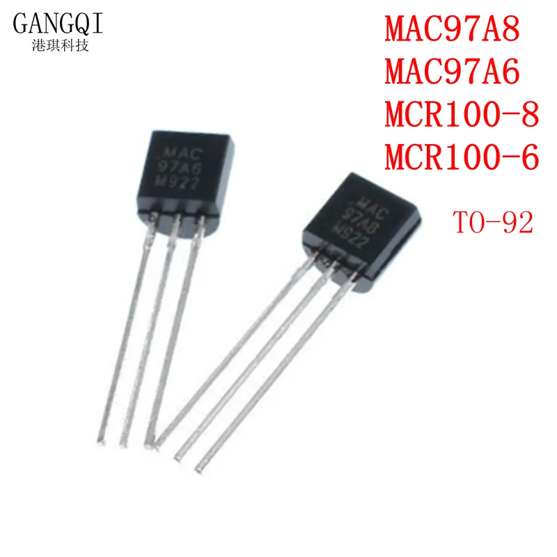 50PCS MAC97A8 TO-92 97A8 TO92 MAC97A6 97A6 MCR100-8 MCR100-6 MCR100 New In Stock