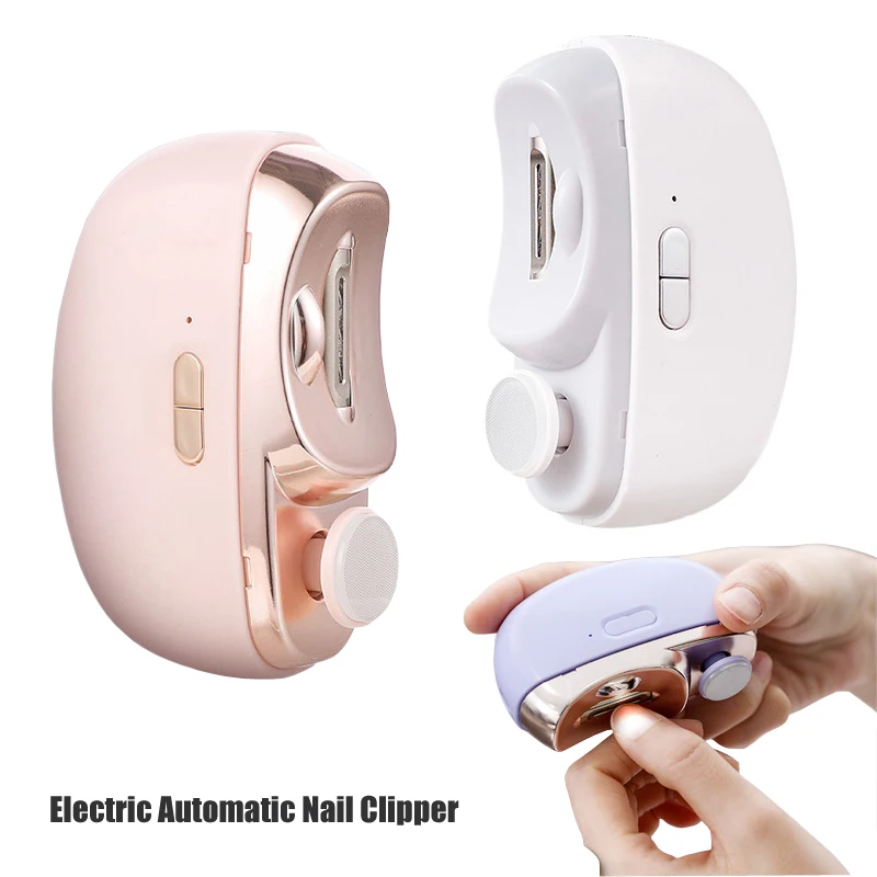 

2in1 Electric Nail Clipper Automatic Nail Grinder Home Nightlight Nails Trimmer for Adults Children Manicure Tool Nail Polisher