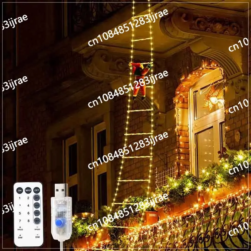 

Santa Claus Ladder Light Solar Ladder Light Home Garden Garden Landscaping Ambient Light