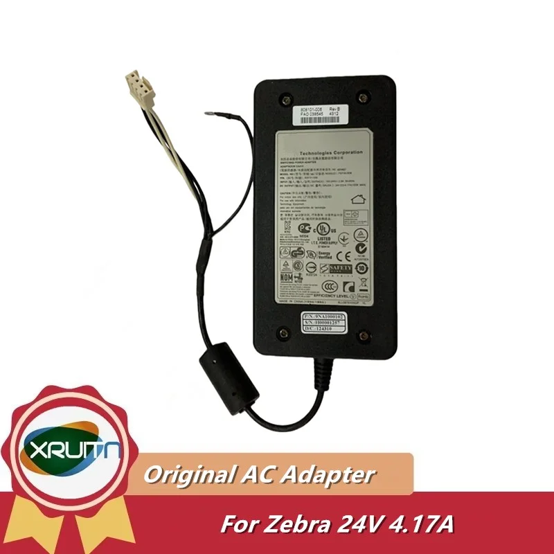 

Оригинальный импульсный адаптер питания FSP100-RDB 808101-006, 24 В, 4,17 А для Zebra ZT210 ZT220 ZT230, зарядное устройство для термопринтера этикеток