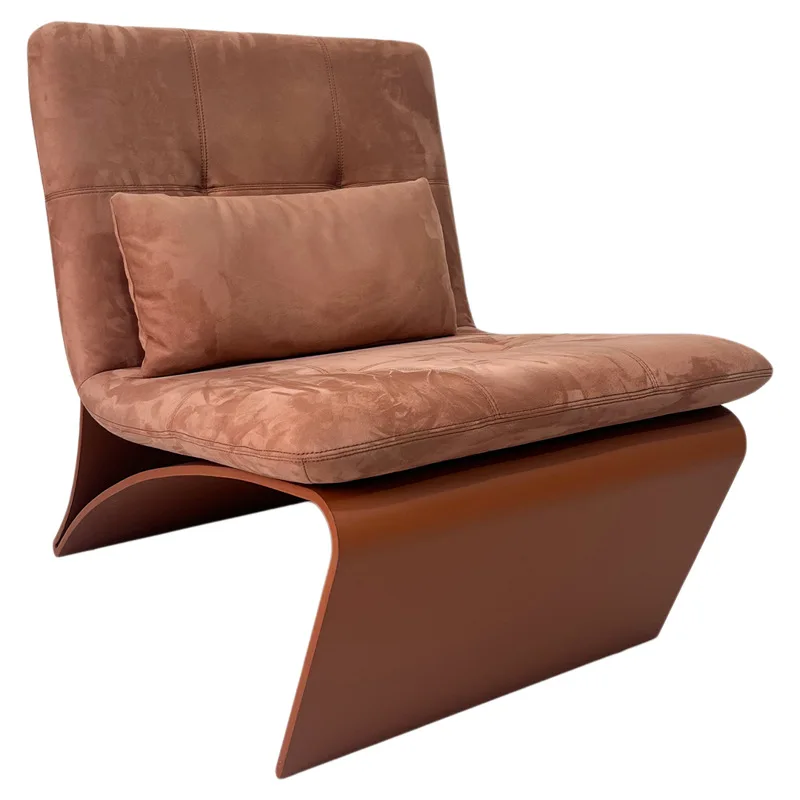 

Italian minimalist designer creative single sofa chair living room bedroom model room art armless leisure single chair