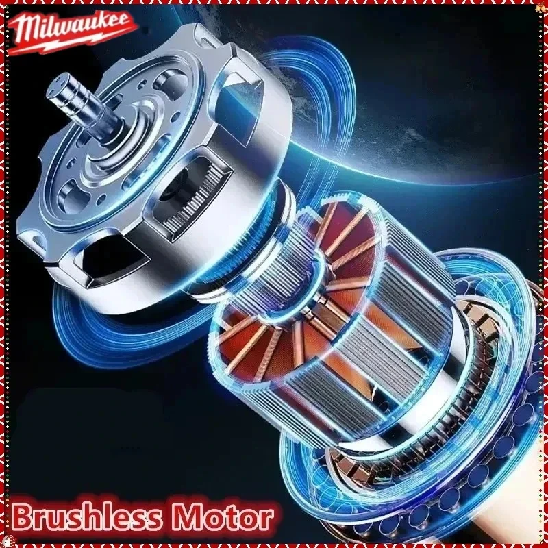 M18 Milwaukee 1/2' Brushless Cordless Impact Wrench 650N.m 3500RPM with 3 LED Lights Compact Torque Wrench Power Tool