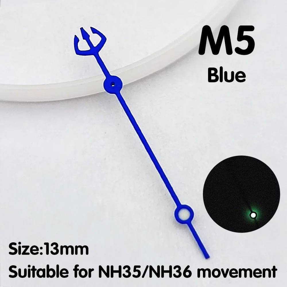 NH35 ساعة يد ثانية يد ثانية أحمر أزرق برتقالي فضي أصفر ساعة يد أجزاء استبدال أجزاء NH35 ساعة يد