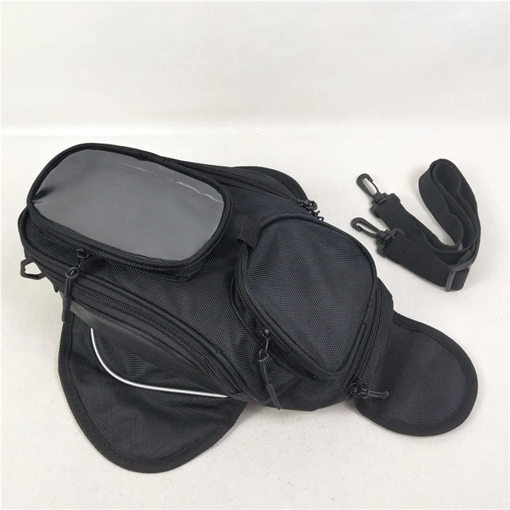 

Waterproof Motorcycle Fuel Tank Bag 6.3Inch Magnetic Storage Organizer Multiple Compartments Motorcycle Bag For Long Ride