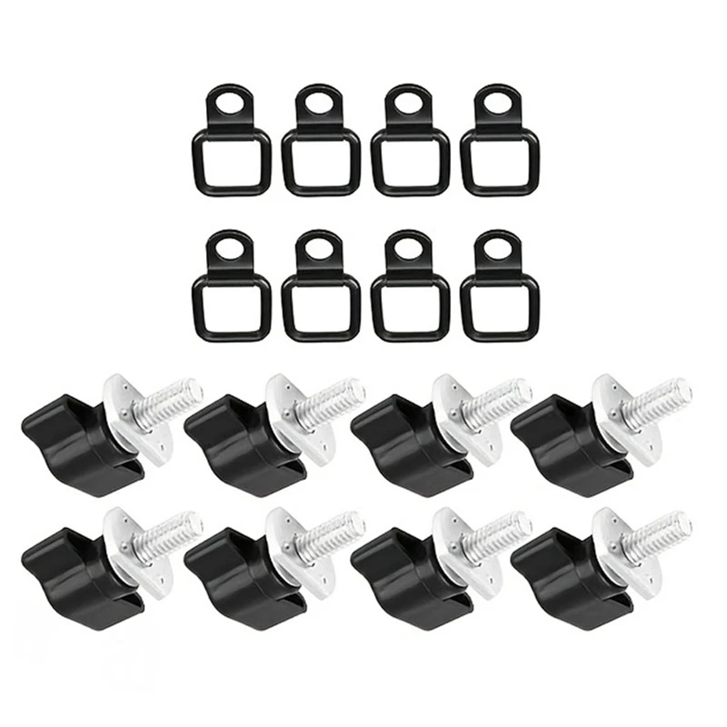 Super Sale 8 Set Hard Top Quick Removal Thumb Screw Set with Nuts for Jeep Wrangler YJ TJ JK JKU 1995 to 2016