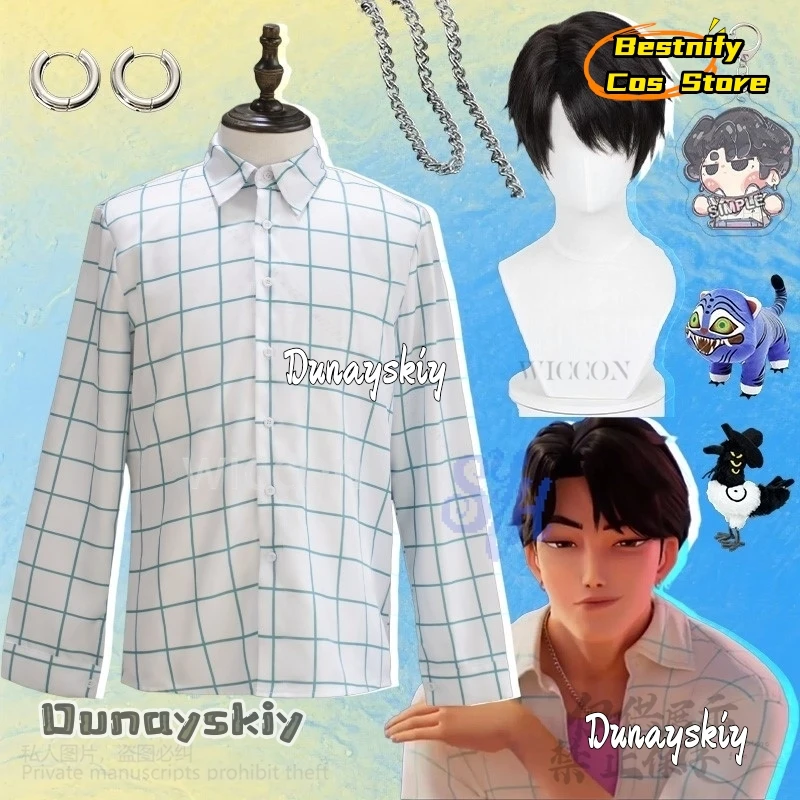 

Anime Kpop Demon Cosplay Jinu Costume Saja Boys Soda Pop Uniform Fashion Handsome Korea Idol Retro Plaid Long Sleeve Shirt