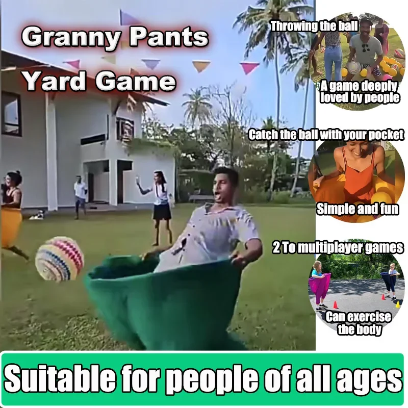 Granny Pants Party Rush Yard Game - The Ultimate Backyard Party Game -Funny Games Parent Child Pitching Game Props And Toys 2025