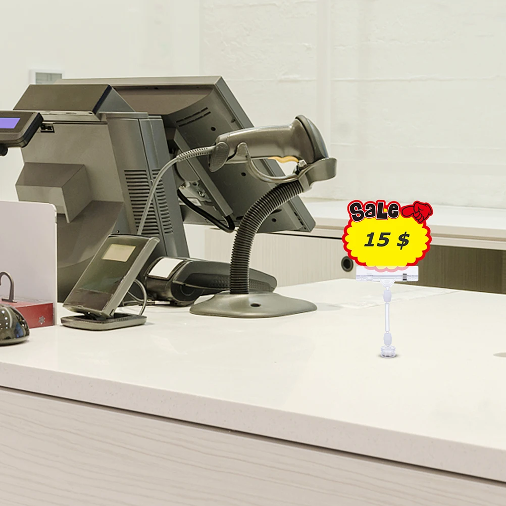 5pcs Price Tag Clips Food Sign Holder Display Stand For Supermarkets Retail Stores Wedding Table Numbers Label Clamps Desk Sign