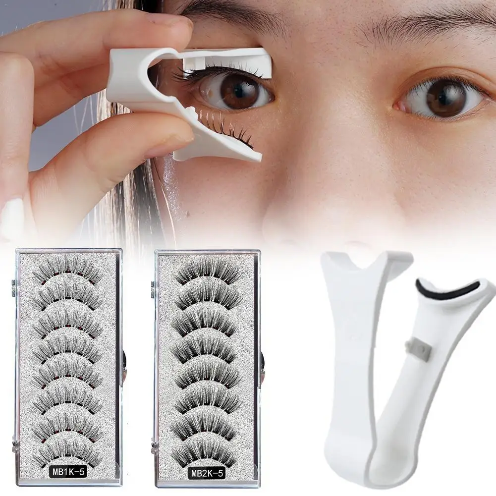 Magnetische falsche Wimpern, magnetisches Wimpern-Set mit Applikator, natürlicher Look, wiederverwendbar, wasserdicht, falsche Wimpern, doppelt magnetisch