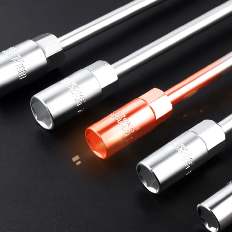 6-19mm T-Style Socket Wrench Hexagon Nut Key Extended Hex Screwdrivers Automotive Tires Machinery Workshop Repair Hand Tools