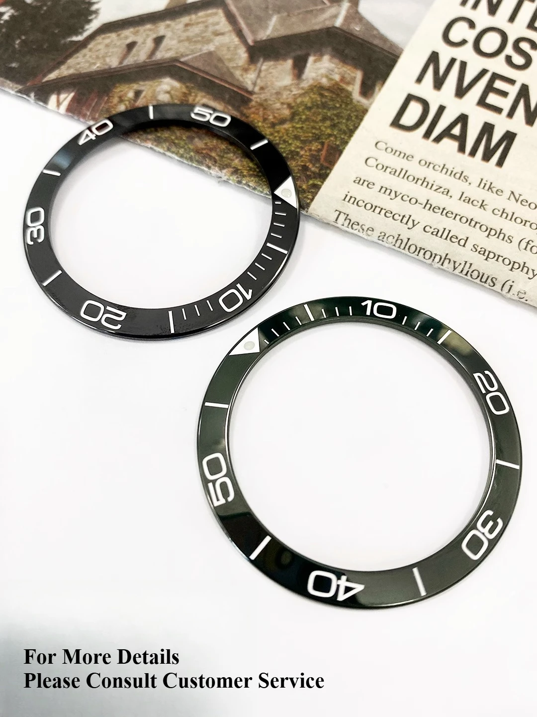 Accesorios de reloj para Concas Sports Series L3.782, anillo exterior de 43mm de diámetro, anillo de escala de cerámica