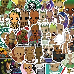 10/30/50PCS Disney Marvel Guardians of the Galaxy Cute Groot Stickers Toys DIY Motorcycle Laptop Luggage Fridge Graffiti Decals