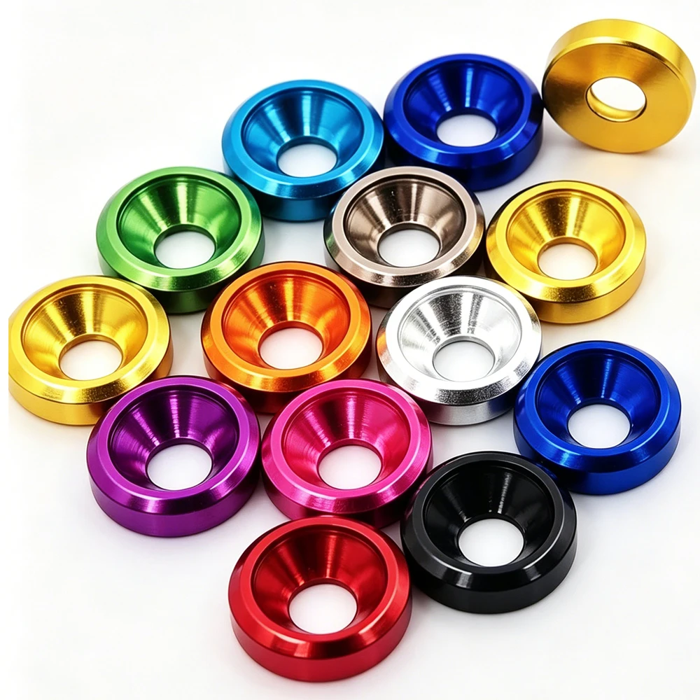 10pcs Aluminum washer M3 color aluminum alloy cap washers for RC model parts for countersunk screws Gasket