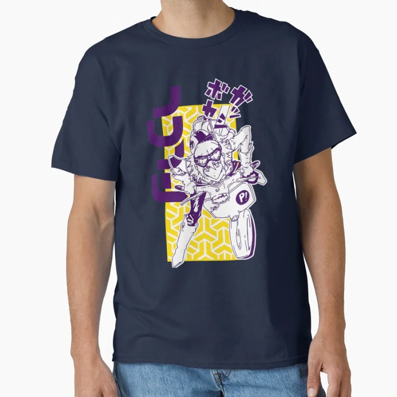 Koszulka męska Fooly Cooly FLCL 1027 Japan Anime, rozmiar L, grafika manga, nadruk, ubrania Y2k, koszulka z motywem kreskówkowym