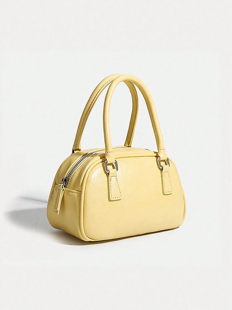 

2025 new cute mini handbag, crossbody bag, shoulder bag, bowling bag, small square bag, fashionable daily commuting women's bag
