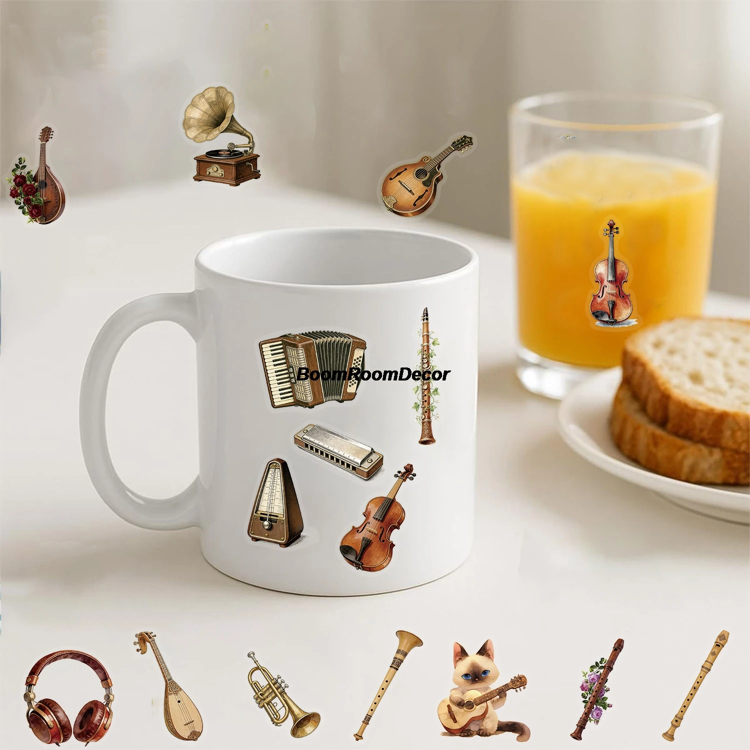 50PCS Vintage Musical Instrume - Picture Of Musical Instrument review and price