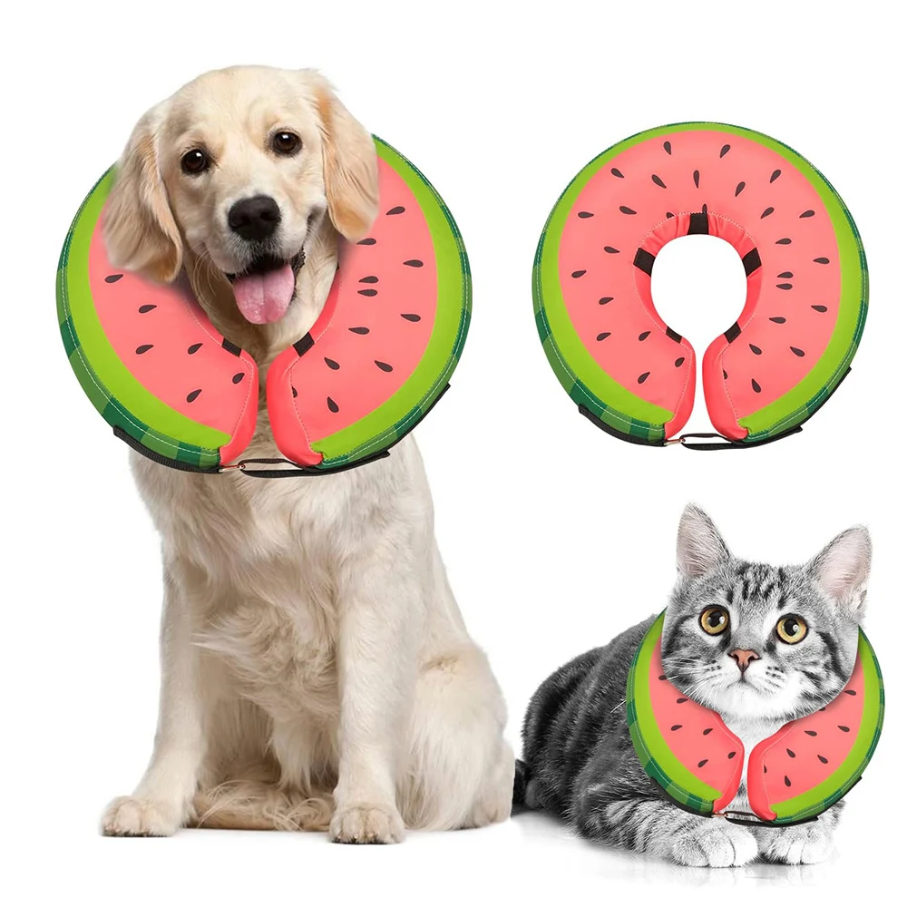 Dog Cone Collar for Small Large Dogs for After Surgery Pet Inflatable Neck Collar Soft Protective Recovery Cone for Dogs Cats