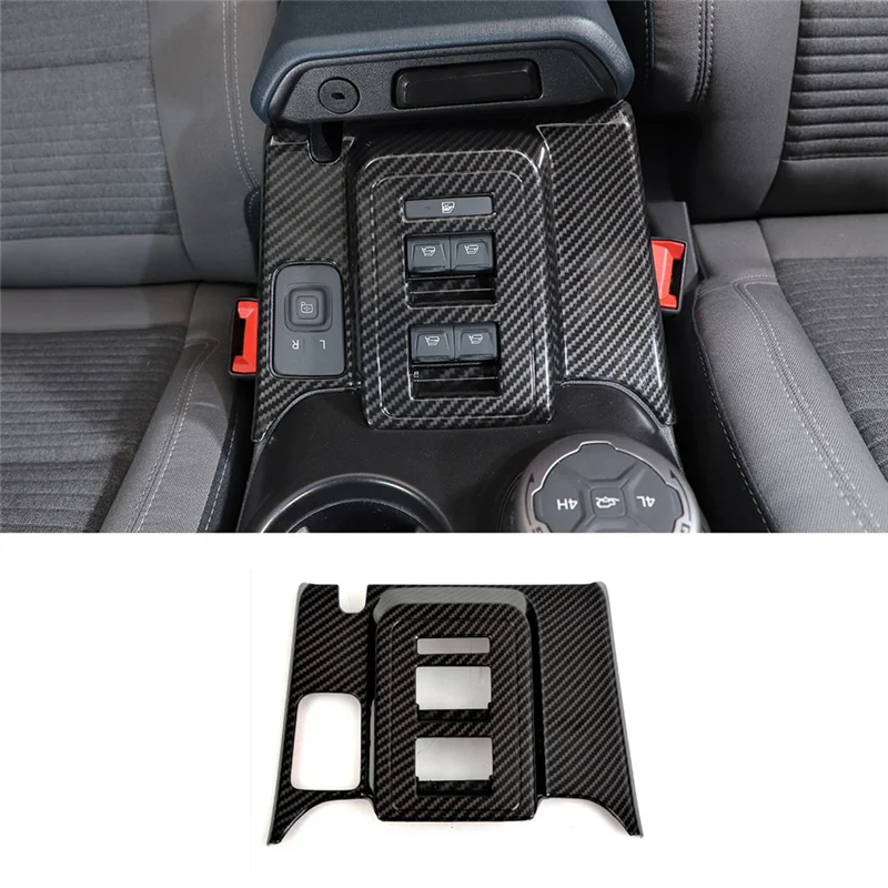 

Надежная накладка на панель управления переключателем подъема окна для Ford Bronco 2021-2024, аксессуары из углеродного волокна