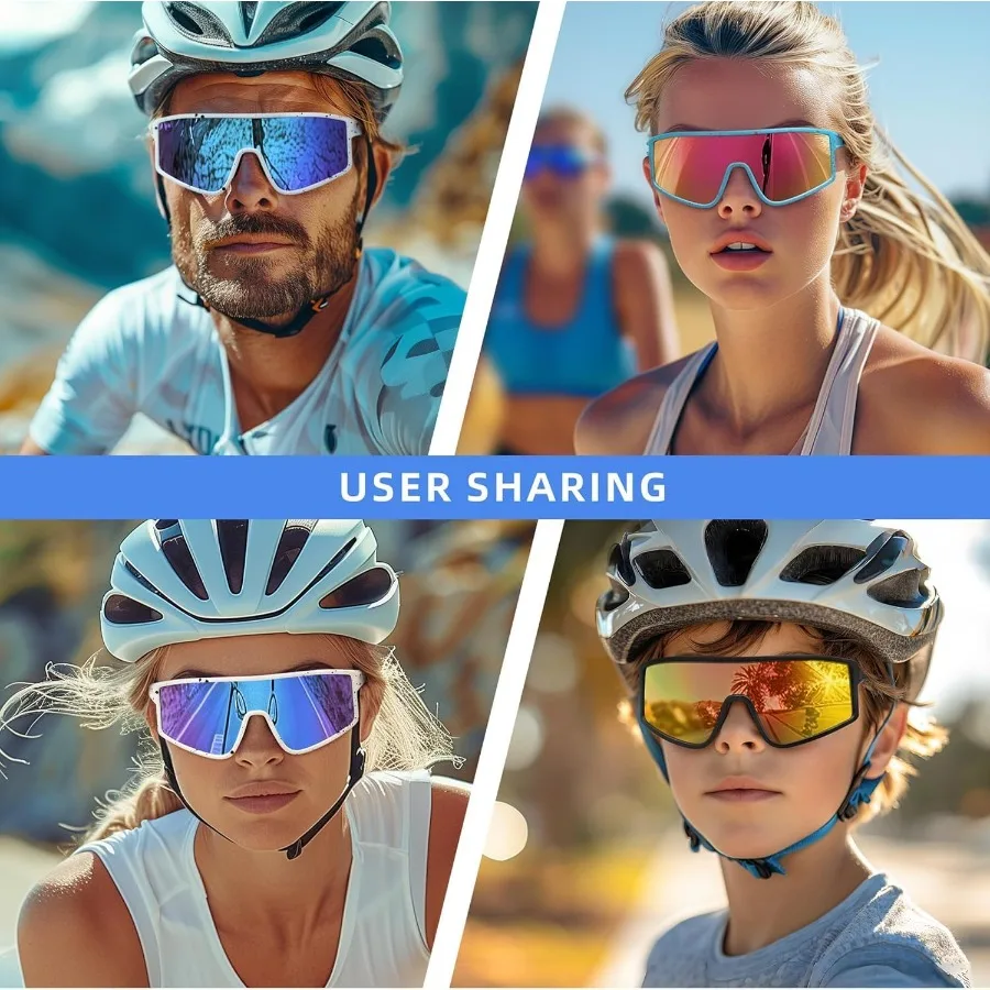Polarized Sunglasses for Men Women Youth Sports Baseball Cycling Running UV400 Protection Sun Glasses with AntiReflective Coati
